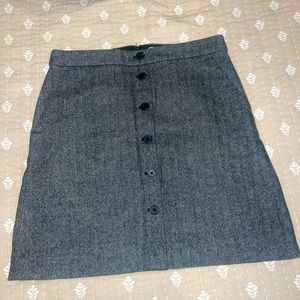 J crew button down mini skirt